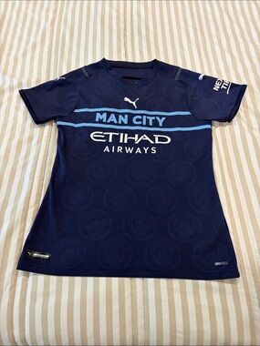 Men’s Man City soccer jersey, Size S